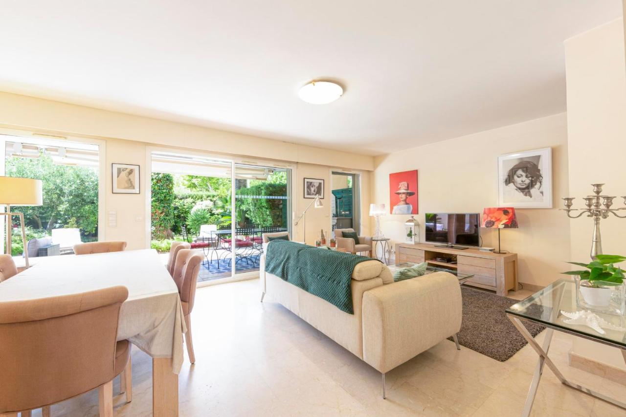 Apartment 2 Bedrooms2 Bathroomsdouble Terrace & Garden In Palm Beach Area Cannes Extérieur photo